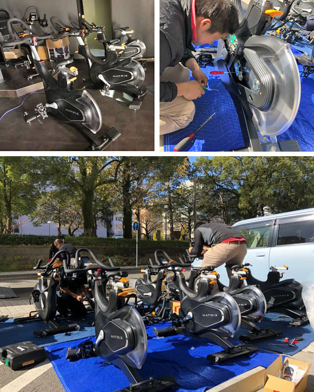 暗闇バイクフィットネス